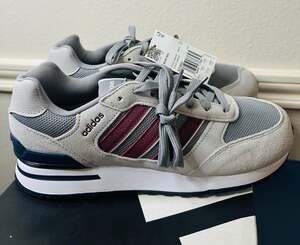 adidas Men's Run 80s Shoes in Grey Shadow Red Shadow Navy (ID1882)